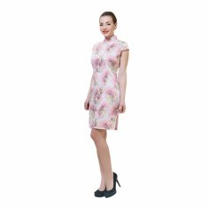 Платье Ципао светло-розовое XXL 