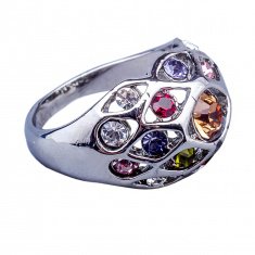Перстень (цвет серебро) (размеры:16,17,18,19,20) 