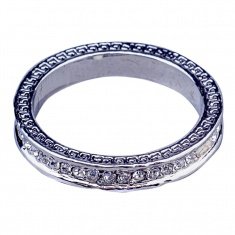 Кольцо (цвет серебро) (размеры:16,17,18,19,20)