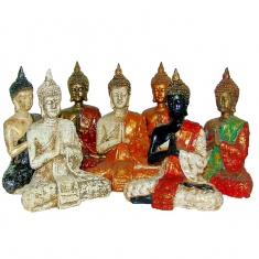 Статуэтка Будда (цветной полистоун) 